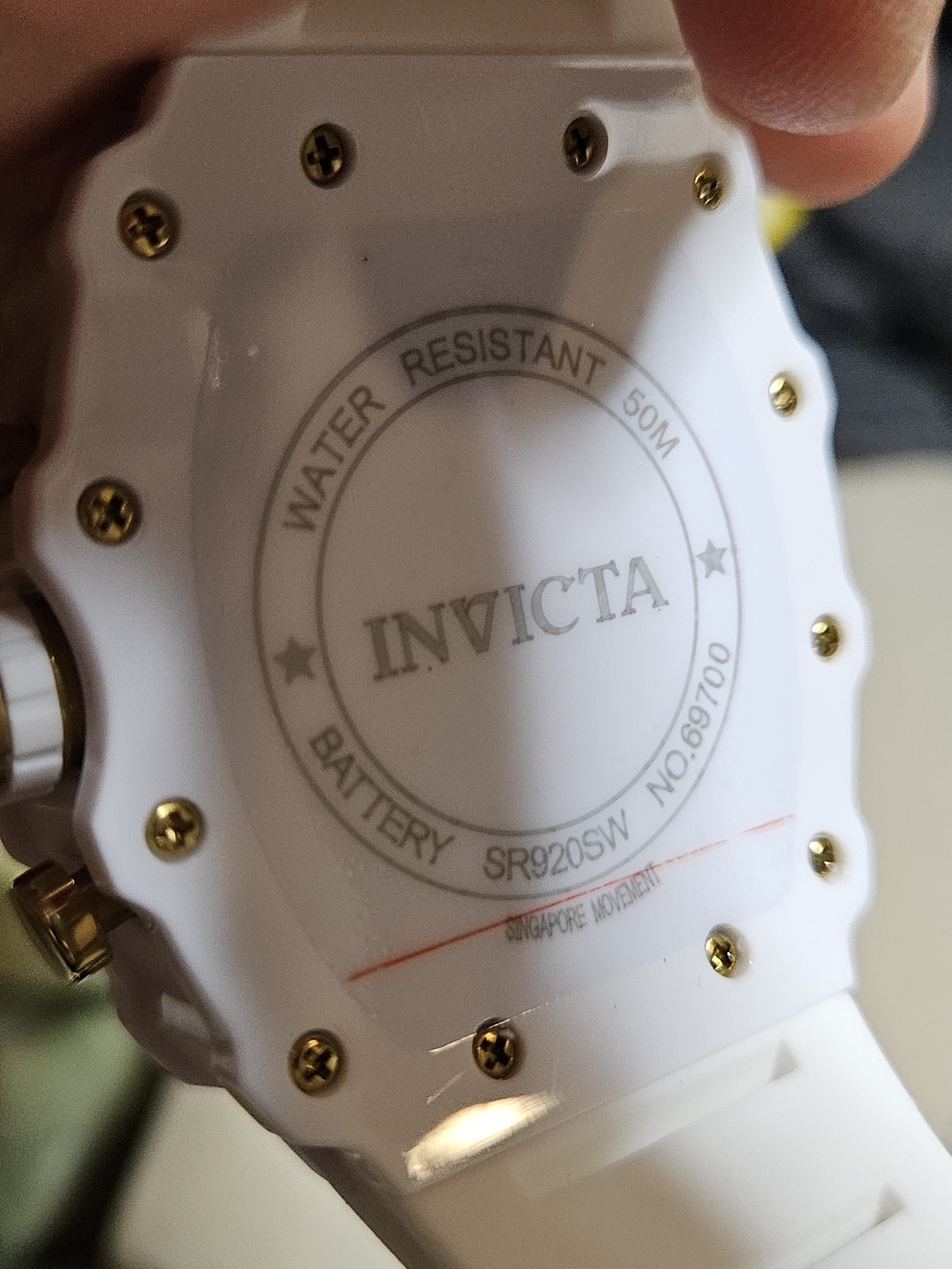 Invicta Racing Men’s White and Gold Chronograph Watch - Picture 15 of 15